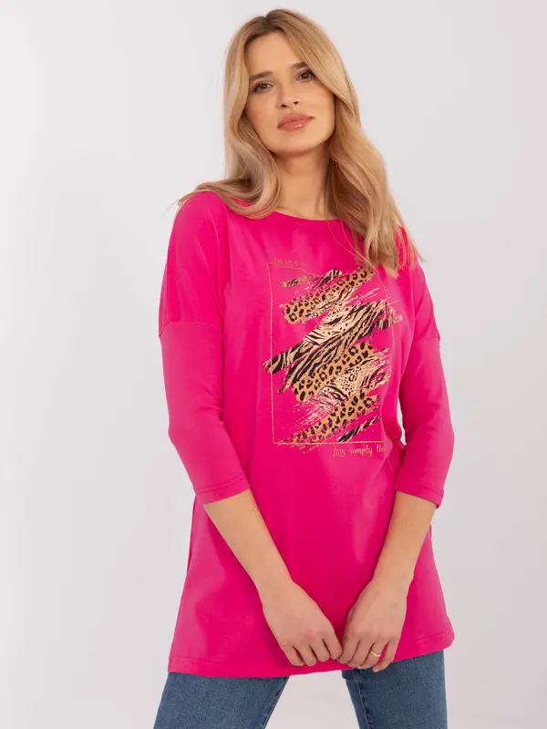 Calimera Blouse-CLM-BZ-0052.37-fuchsia