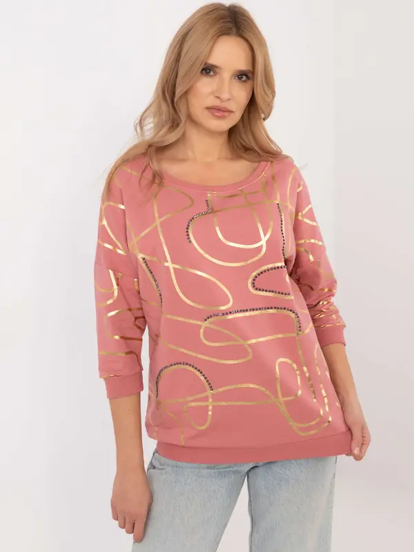 Calimera Blouse-CLM-BZ-1257.71-dark pink