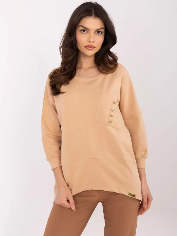 Calimera Blouse-CLM-BZ-1263.49-camel