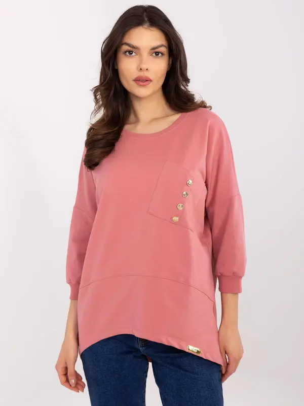 Calimera Blouse-CLM-BZ-1263.49-dark pink