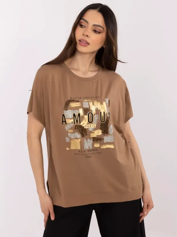 Calimera Blouse-CLM-BZ-1701.81-light brown