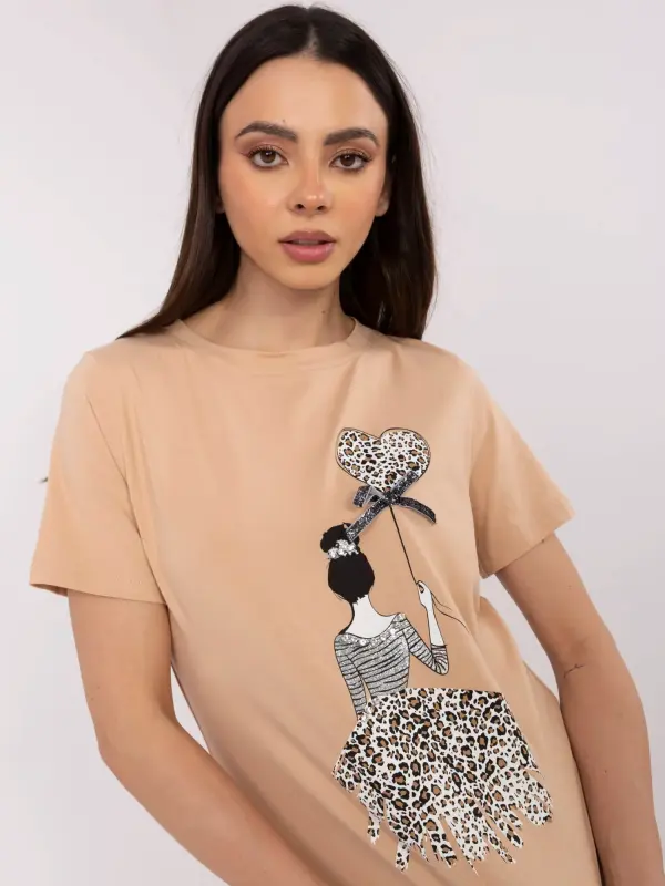 Calimera Blouse-CLM-BZ-1702.89-camel