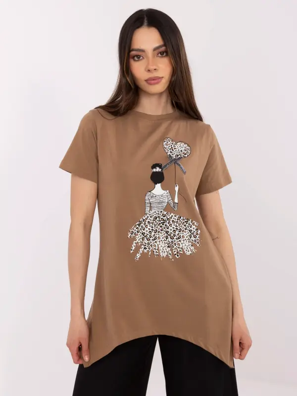 Calimera Blouse-CLM-BZ-1702.89-light brown