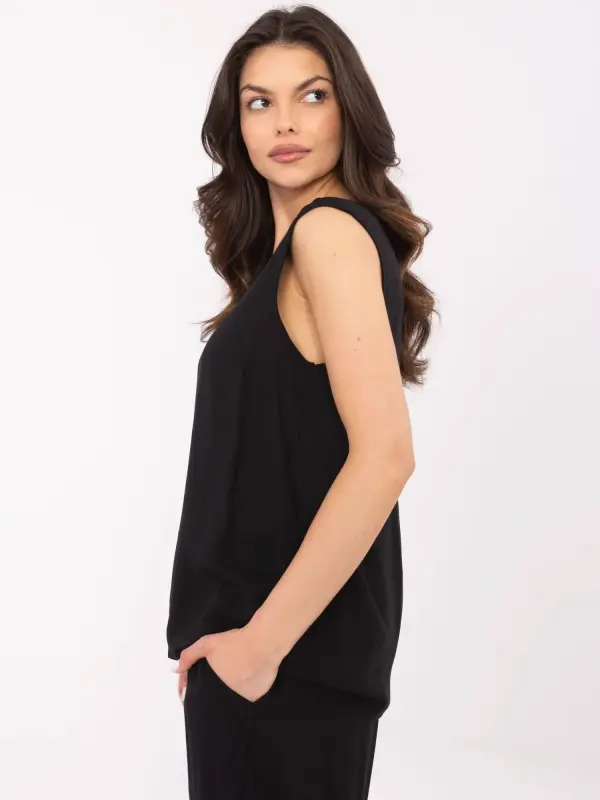 Sublevel Blouse-D73761M11218A-black