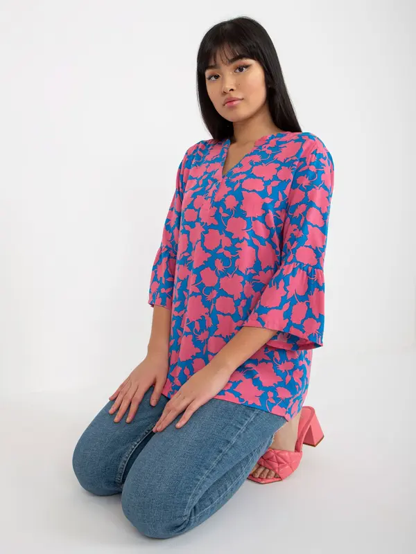 Sublevel Blouse-D73771M11062C-pink