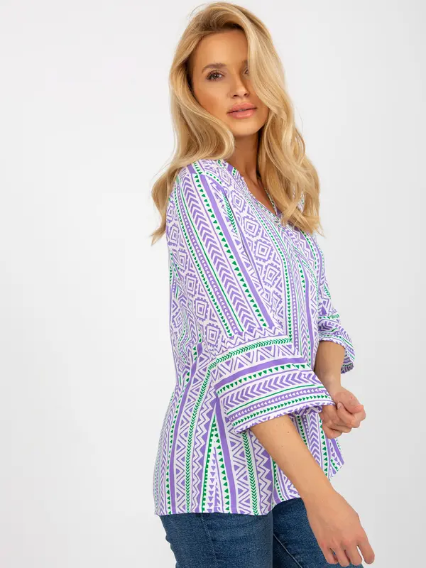 Sublevel Blouse-D73771M11062C-purple