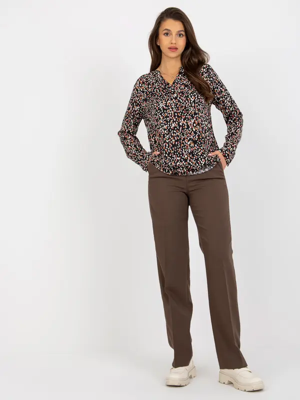 Sublevel Blouse-D73771M11081A-black-beige