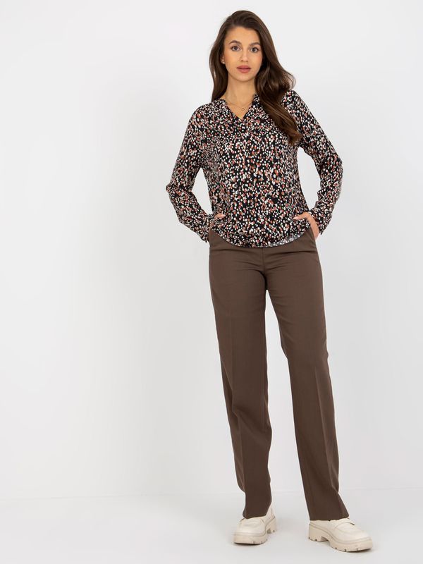 Sublevel Blouse-D73771M11081A-black-beige