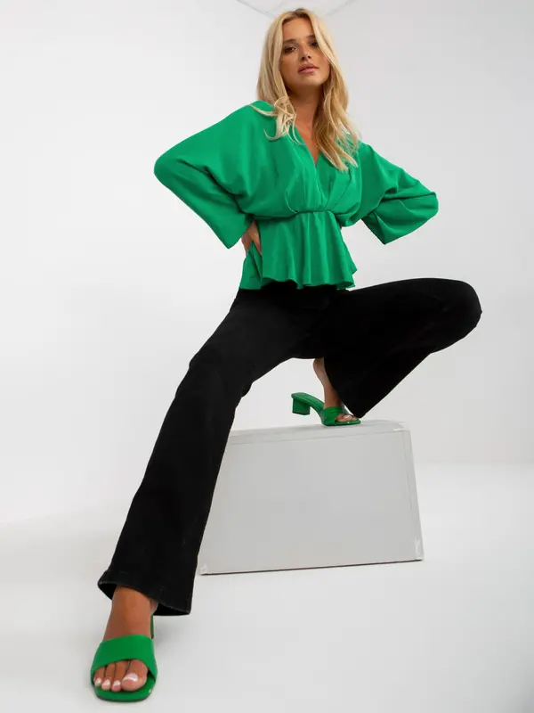 Italy Moda Blouse-DHJ-BZ-11979.67-green