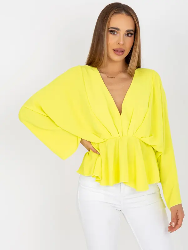 Italy Moda Blouse-DHJ-BZ-11979.67-yellow