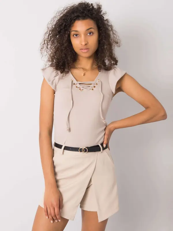 Italy Moda Blouse-DHJ-BZ-13301.34P-beige