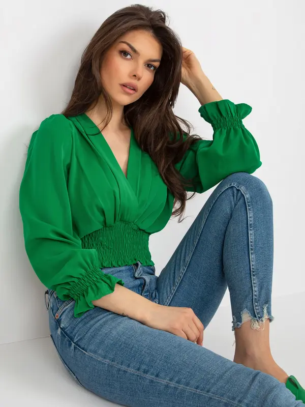 Italy Moda Blouse-DHJ-BZ-13866.92P-green