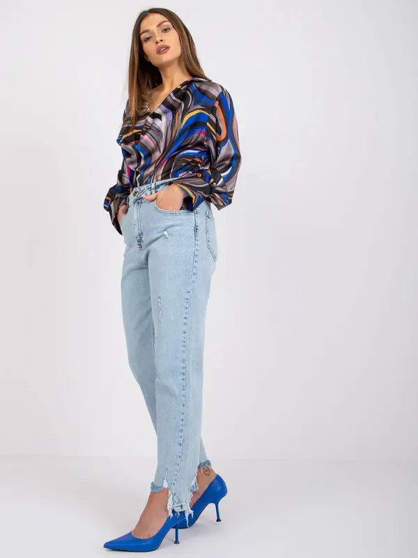 Italy Moda Blouse-DHJ-BZ-15201.30-grey-black