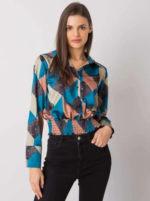 Italy Moda Blouse-DHJ-BZ-15251.82-sea