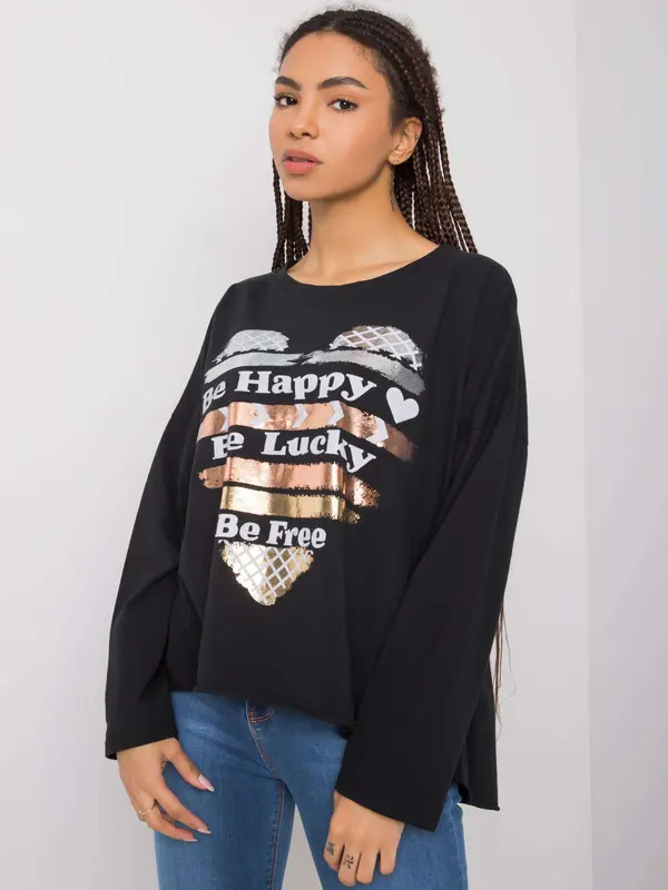 Italy Moda Blouse-DHJ-BZ-21103.06P-black