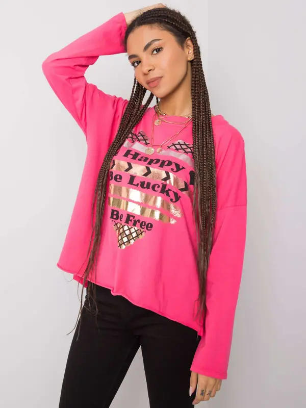 Italy Moda Blouse-DHJ-BZ-21103.06P-dark pink