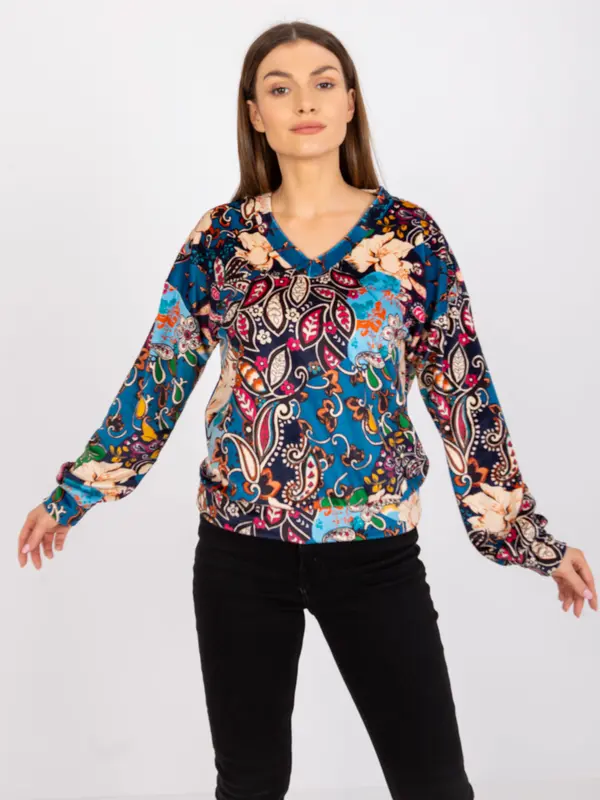 Italy Moda Blouse-DHJ-BZ-6033-2.46P-dark blue