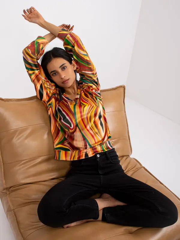 Italy Moda Blouse-DHJ-BZ-6033.21P-dark yellow