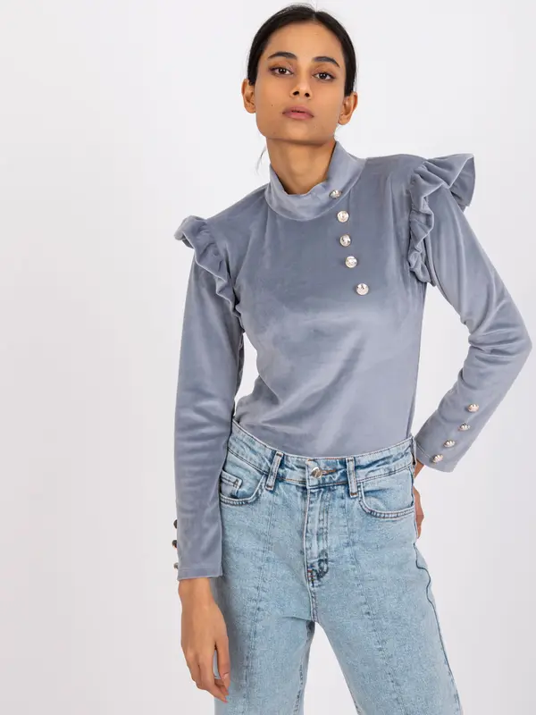 Italy Moda Blouse-DHJ-BZ-6533A.44P-grey