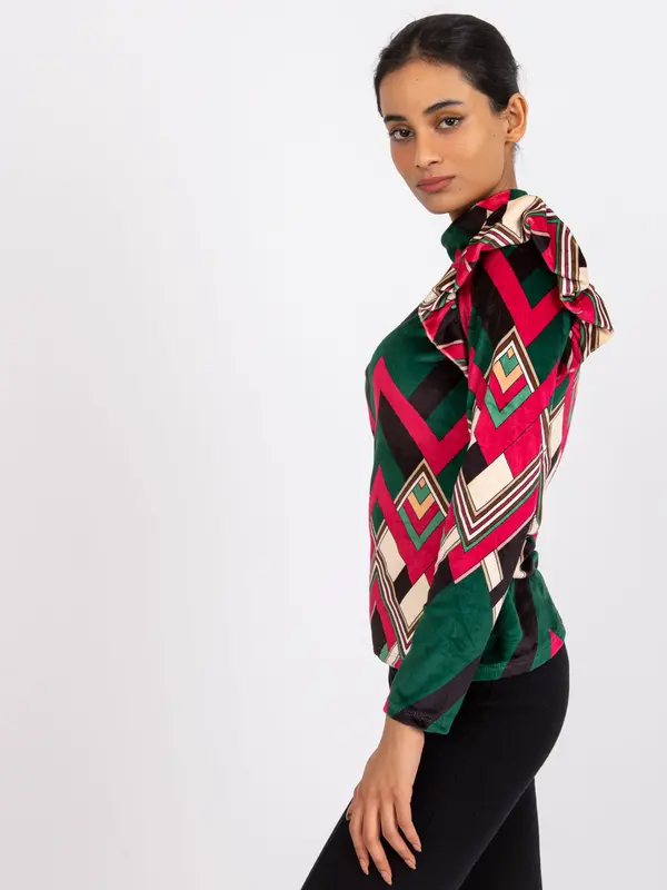 Italy Moda Blouse-DHJ-BZ-6533C-1.81P-dark green