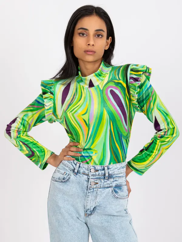 Italy Moda Blouse-DHJ-BZ-6533C.90-light green