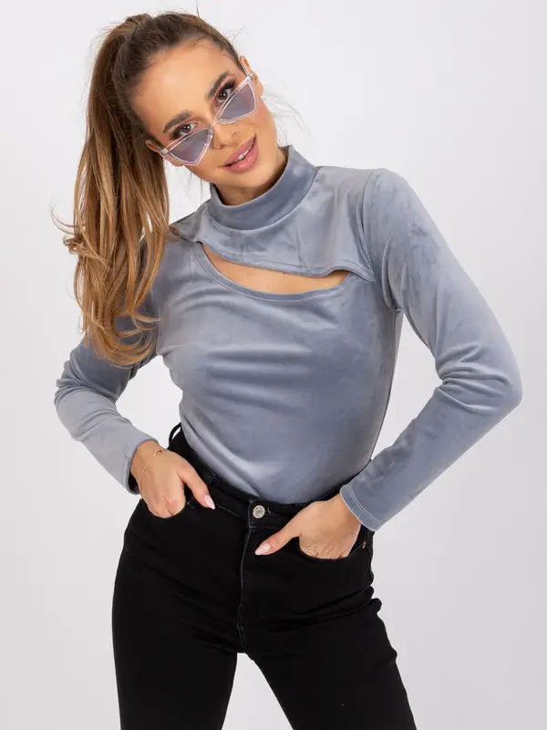 Italy Moda Blouse-DHJ-BZ-6561.09P-grey