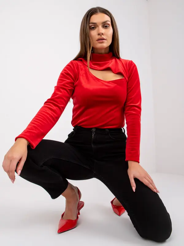 Italy Moda Blouse-DHJ-BZ-6561.09P-red