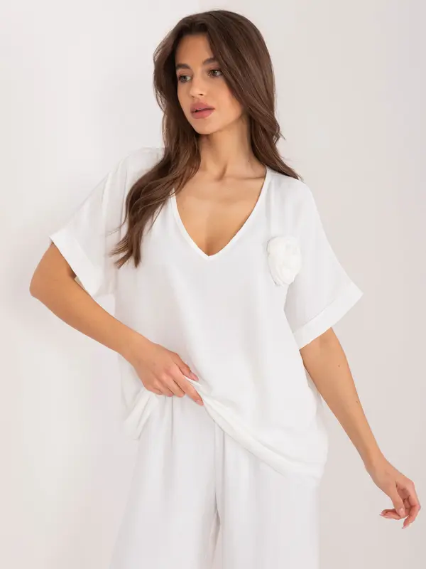 Italy Moda Blouse-DHJ-BZ-8368.02-ecru