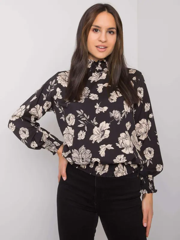 Italy Moda Blouse-DHJ-BZ-8501.79-black-beige