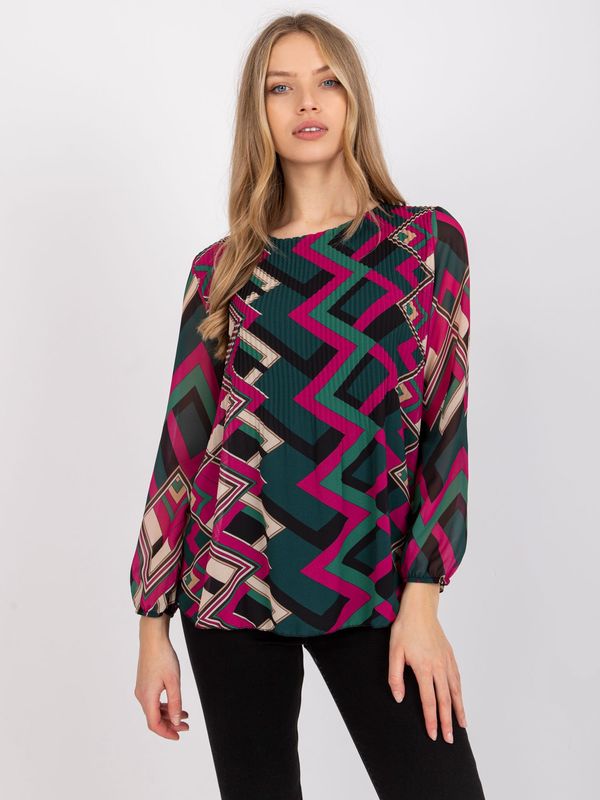 Italy Moda Blouse-DHJ-BZ-8643-2.67P-dark green