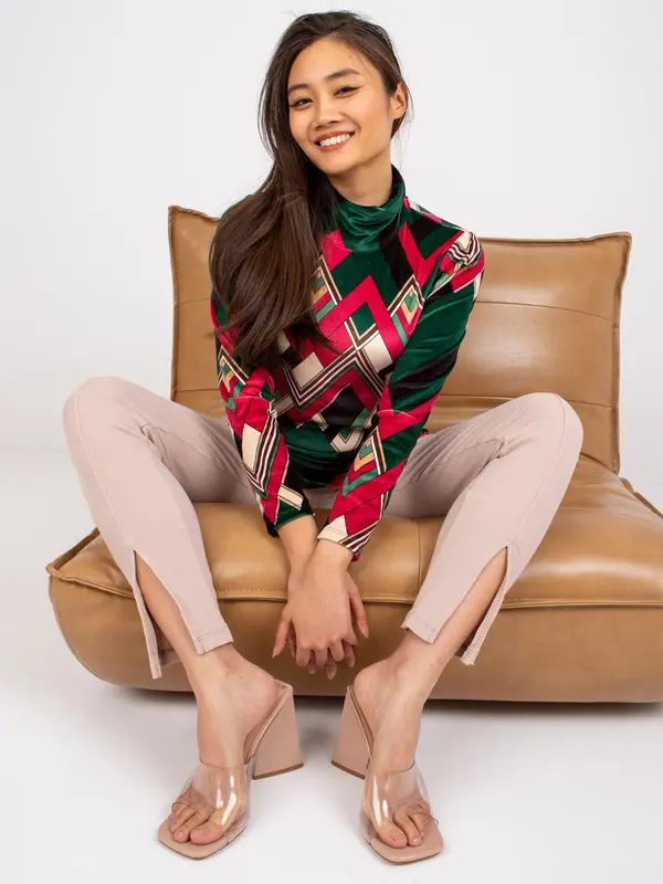 Italy Moda Blouse-DHJ-BZ-N6118-2.24-dark green