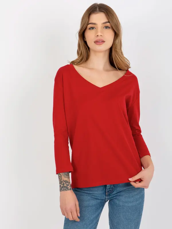 ex moda Blouse-EM-BZ-ES-21-609.10X-red