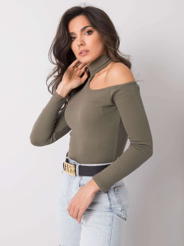 Fashionhunters Blouse from khaki turtleneck OH BELLA