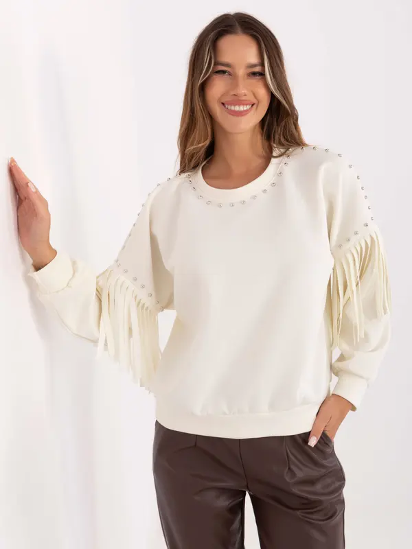 RUE PARIS Blouse-IT-BL-21731.85-ecru
