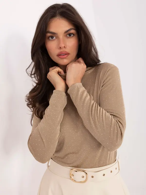 RUE PARIS Blouse-IT-BZ-15368-1.04-dark beige