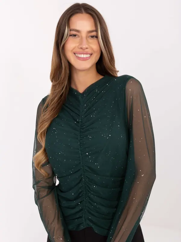 Italy Moda Blouse-IT-BZ-20167.86-dark green