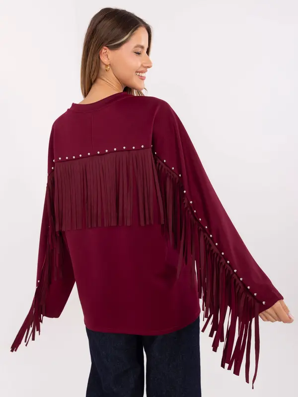Factory Price Blouse-IT-BZ-21695.10-burgundy
