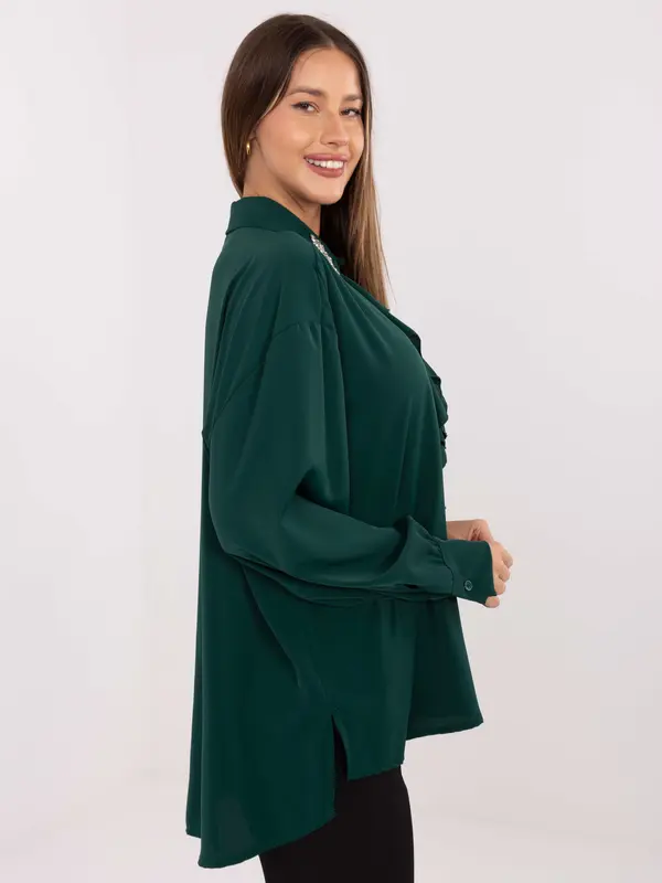 Factory Price Blouse-IT-BZ-28995.25-dark green
