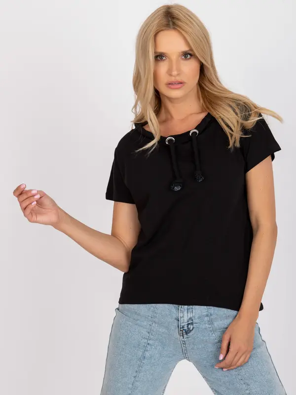 RUE PARIS Blouse-LA-BZ-B684.08-black