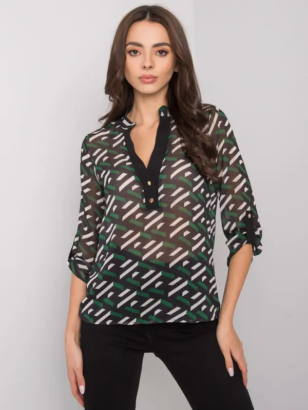 Factory Price Blouse-LC-BZ-22K-2009.30P-black-green