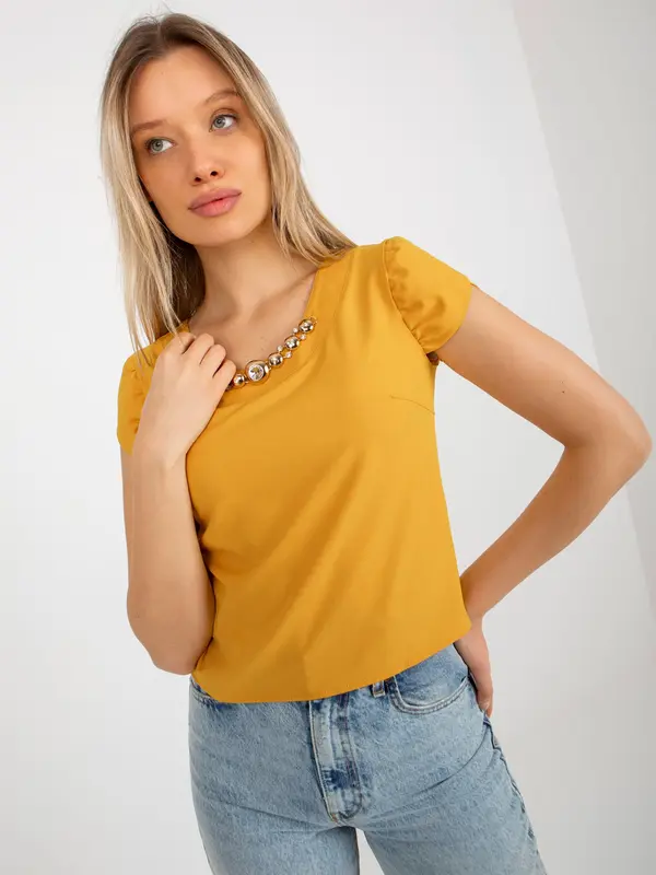 LAKERTA Blouse-LK-BZ-505783-1.42P-dark yellow