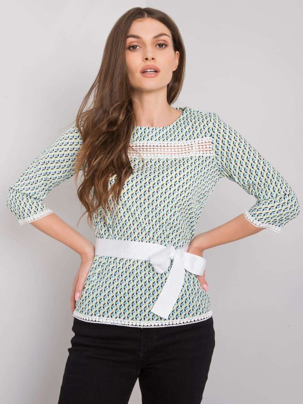 LAKERTA Blouse-LK-BZ-506156.89P-white-green