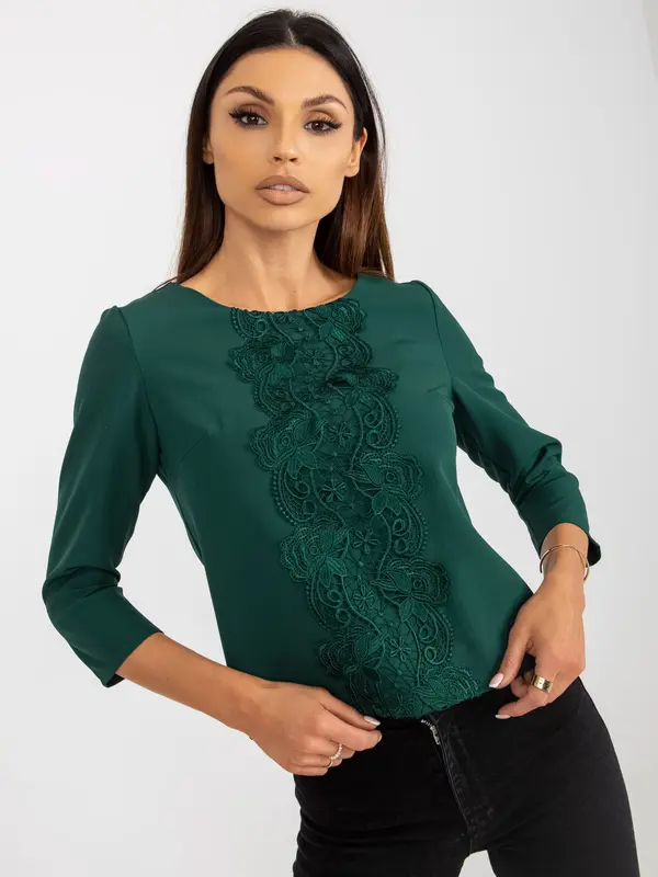 LAKERTA Blouse-LK-BZ-506522.07-dark green