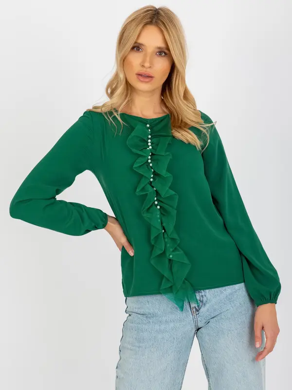 LAKERTA Blouse-LK-BZ-506673.36-dark green