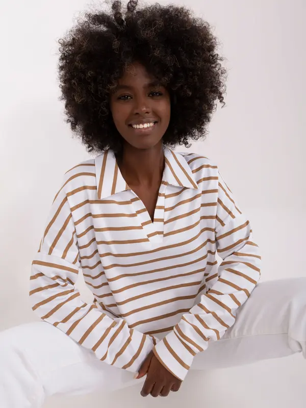 LAKERTA Blouse-LK-BZ-509314.83-white-brown