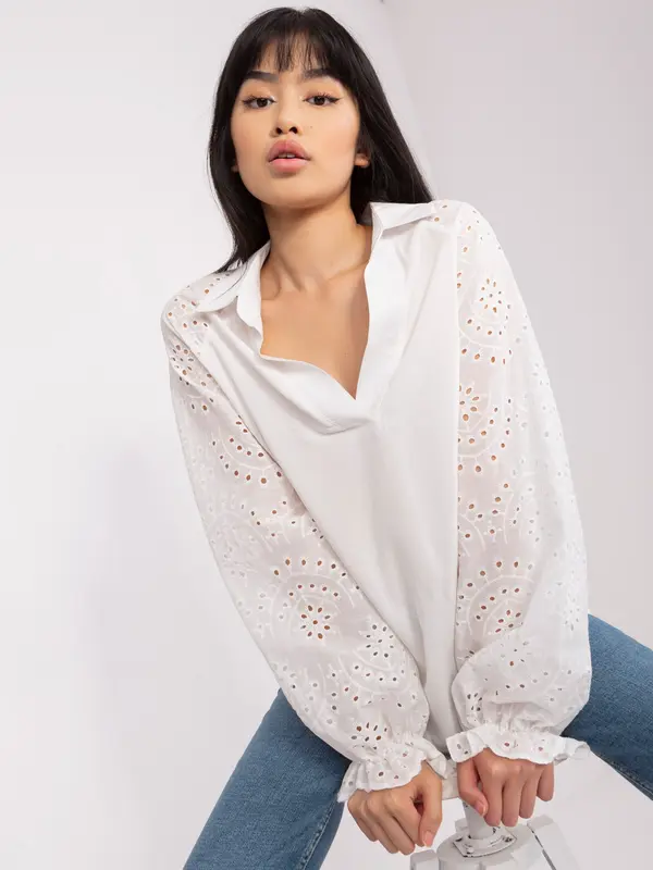 LAKERTA Blouse-LK-BZ-509328.20-ecru