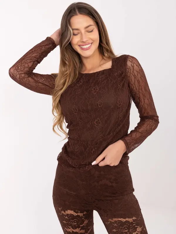Italy Moda Blouse-MI-BZ-272403.19P-brown