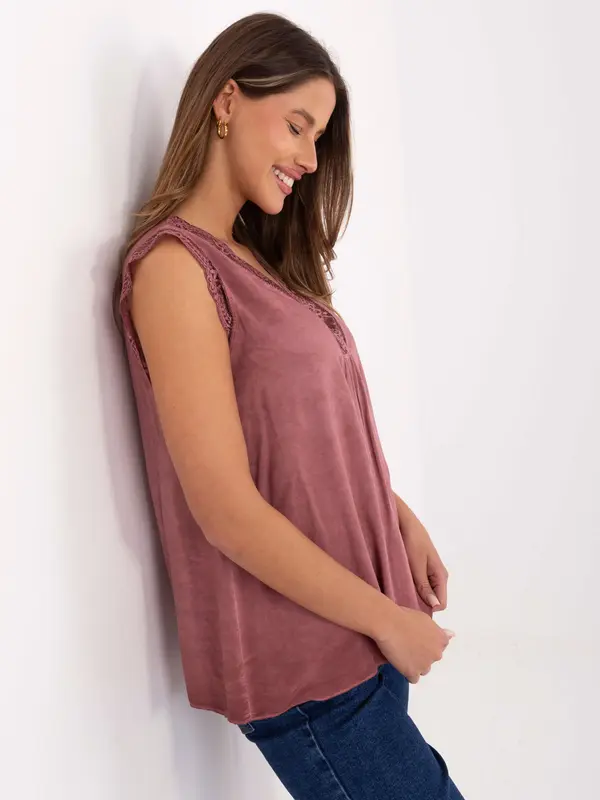 Italy Moda Blouse-MI-BZ-7975.09P-dark pink