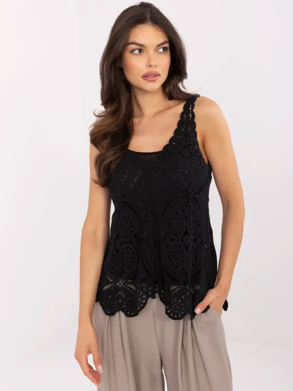 Italy Moda Blouse-MI-BZ-9006.75-black