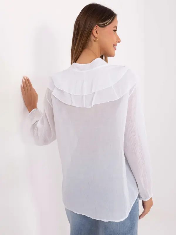 Italy Moda Blouse-MI-BZ-92335.56-white